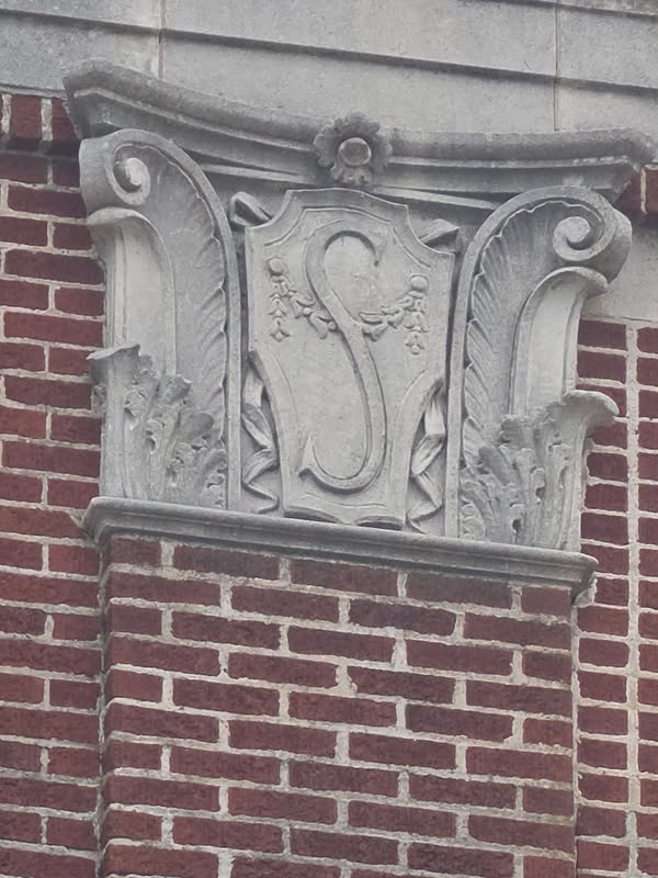 Authentic Saenger 'S' emblem from the Pine Bluff Saenger Theatre - photo shared by Kathy Majewska on Great Progress of the Saenger